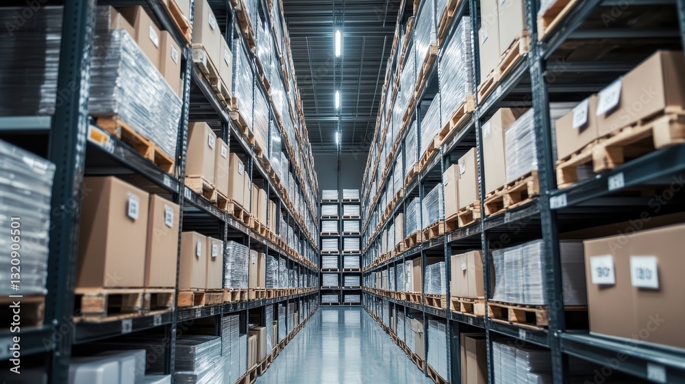 Spotless storage facility showcasing efficient inventory systems and impeccable organization for optimal space utilization.