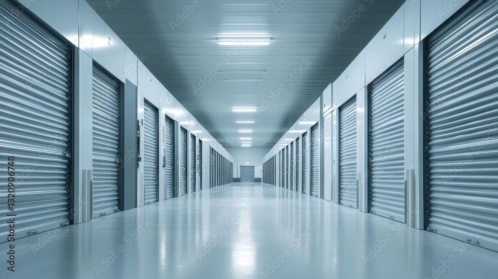 Obraz premium Spotless storage facility showcasing efficient inventory systems and impeccable organization for optimal space utilization.