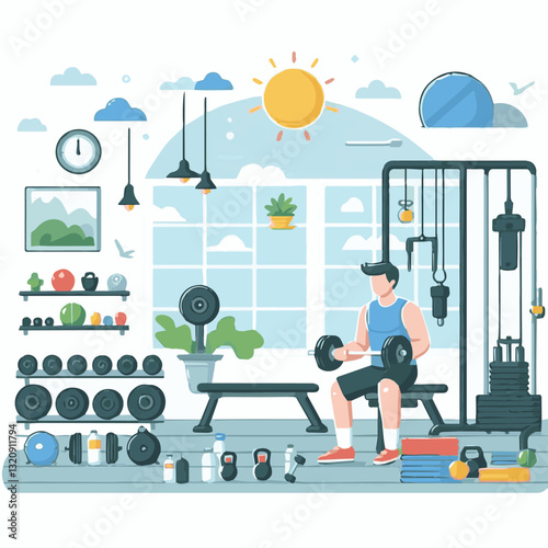 gym, fitness, healthy, exercise, training, sport, workout, fit, equipment, health, lifestyle, activity, body, interior, club, athlete, power, strength, woman, active, bodybuilding, background, weight,