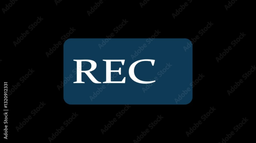 Recording sign, REC frame icon animation, recording icon Recording sign, REC frame icon animation, recording icon