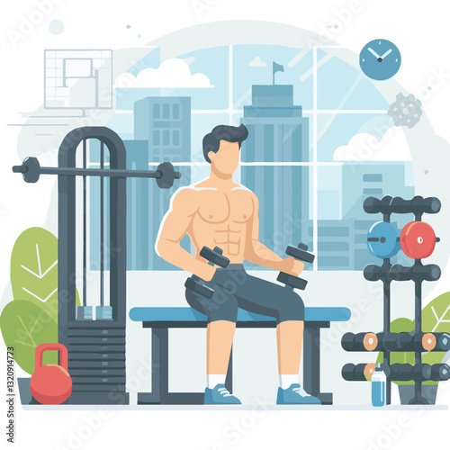 gym, fitness, healthy, exercise, training, sport, workout, fit, equipment, health, lifestyle, activity, body, interior, club, athlete, power, strength, woman, active, bodybuilding, background, weight,