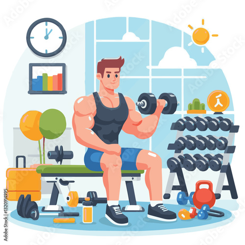 gym, fitness, healthy, exercise, training, sport, workout, fit, equipment, health, lifestyle, activity, body, interior, club, athlete, power, strength, woman, active, bodybuilding, background, weight,