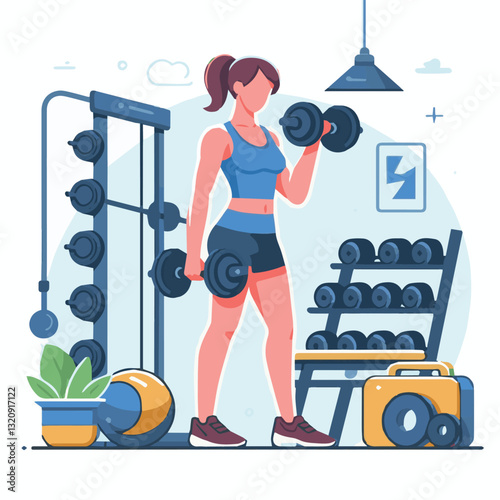 gym, fitness, healthy, exercise, training, sport, workout, fit, equipment, health, lifestyle, activity, body, interior, club, athlete, power, strength, woman, active, bodybuilding, background, weight,