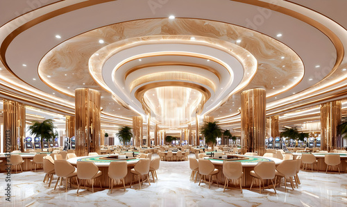 Wallpaper Mural Luxurious Casino Interior with Elegant Design and Modern Lighting Torontodigital.ca