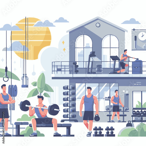 gym, fitness, healthy, exercise, training, sport, workout, fit, equipment, health, lifestyle, activity, body, interior, club, athlete, power, strength, woman, active, bodybuilding, background, weight,