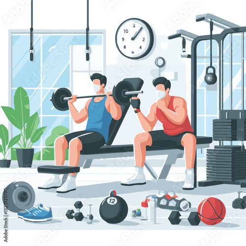 gym, fitness, healthy, exercise, training, sport, workout, fit, equipment, health, lifestyle, activity, body, interior, club, athlete, power, strength, woman, active, bodybuilding, background, weight,
