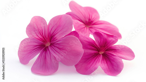 Beautiful pink flowers blooming elegantly on a white background. isolated on white background.