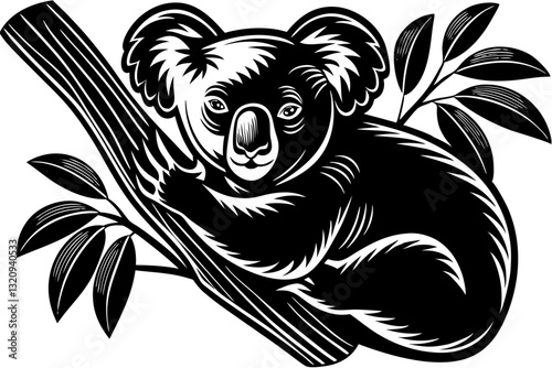 Wallpaper Mural Creative Anamal silhouette vector style with white background Torontodigital.ca