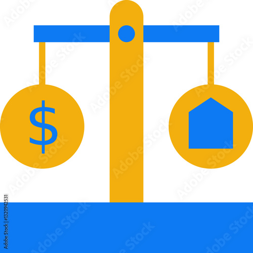 Mortgage solid icon 