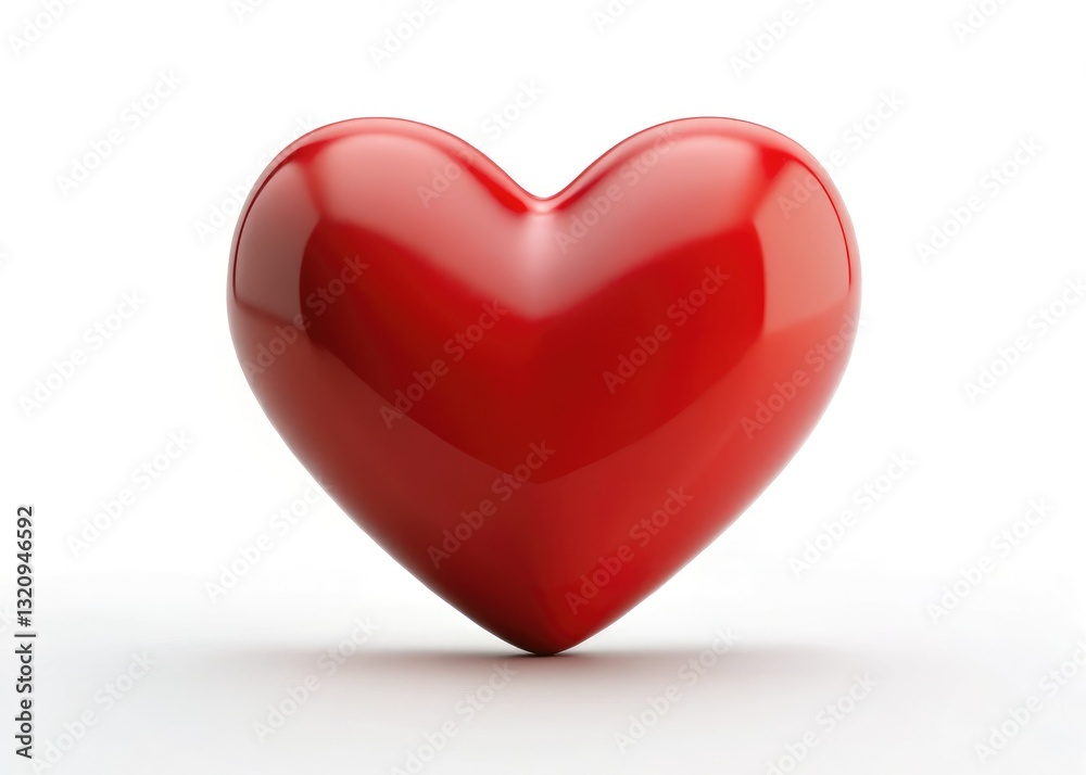 Surreal Red Heart, Minimalist Flat Design, White Background, Abstract Love, Valentine's Day, Graphic Design, Digital Art Surreal Red Heart, Minimalist Flat Design, White Background, Abstract Love, Valentine's Day, Graphic Design, Digital Art
