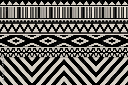 Ethnic geometric pattern, seamless pattern of the Navajo tribe. Native American ethnic. Seamless vector pattern ethnic, seamless Mexican rug, woven carpet. Folk embroidery, Bohemian, Aztec style.