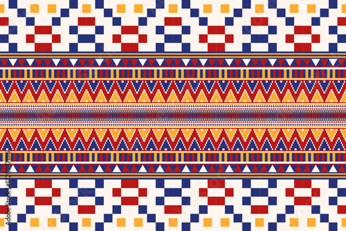 Ethnic geometric pattern, seamless pattern of the Navajo tribe. Native American ethnic. Seamless vector pattern ethnic, seamless Mexican rug, woven carpet. Folk embroidery, Bohemian, Aztec style.
