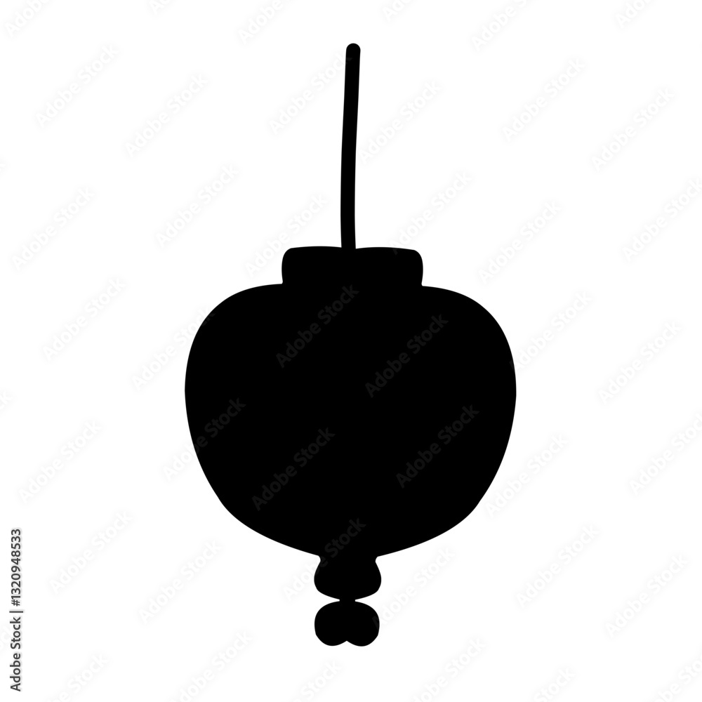 Obraz premium Chinese lanterns silhouette collection