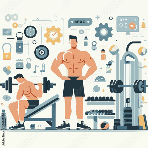 gym, fitness, healthy, exercise, training, sport, workout, fit, equipment, health, lifestyle, activity, body, interior, club, athlete, power, strength, woman, active, bodybuilding, background, weight,