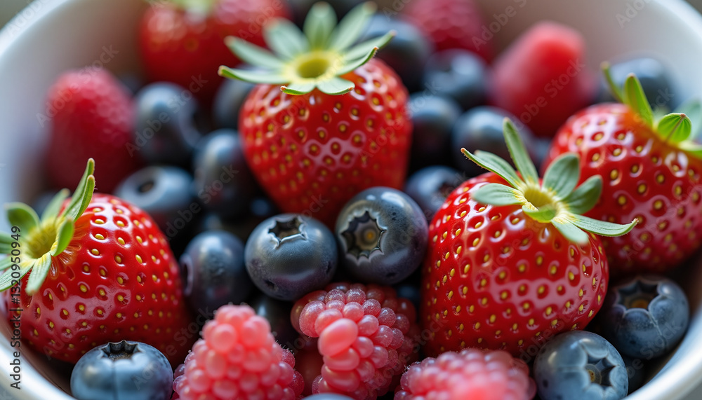 strawberries and blueberries strawberries and blueberries