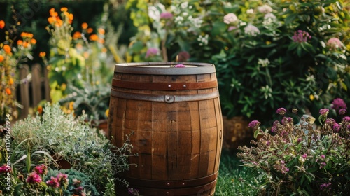 Wallpaper Mural Wooden Barrel: A rustic brown barrel made from wooden staves, ideal for aging wine, whiskey, or vinegar, allowing for the development of deeper, richer flavors.
 Torontodigital.ca