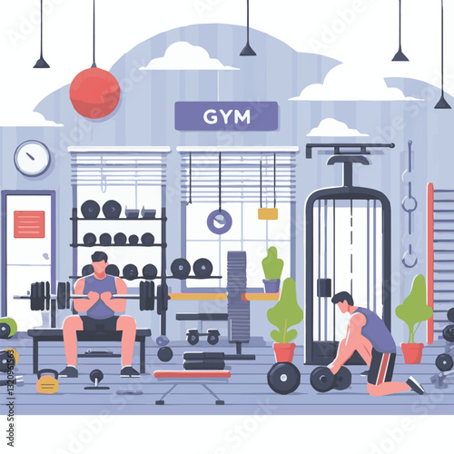 gym, fitness, healthy, exercise, training, sport, workout, fit, equipment, health, lifestyle, activity, body, interior, club, athlete, power, strength, woman, active, bodybuilding, background, weight,