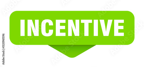 incentive sticker. incentive sign on transparent background