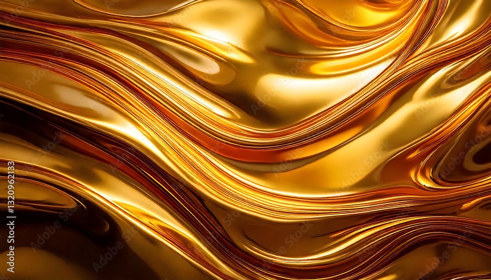 A luxurious and high-detail abstract background with flowing golden metallic textures and rich, reflective highlights. A luxurious and high-detail abstract background with flowing golden metallic textures and rich, reflective highlights.