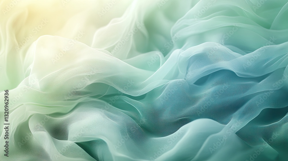 Obraz premium Abstract textile, flowing fabrics, soft colors, light gradients. Possible use Fashion, design, textures, background for product design