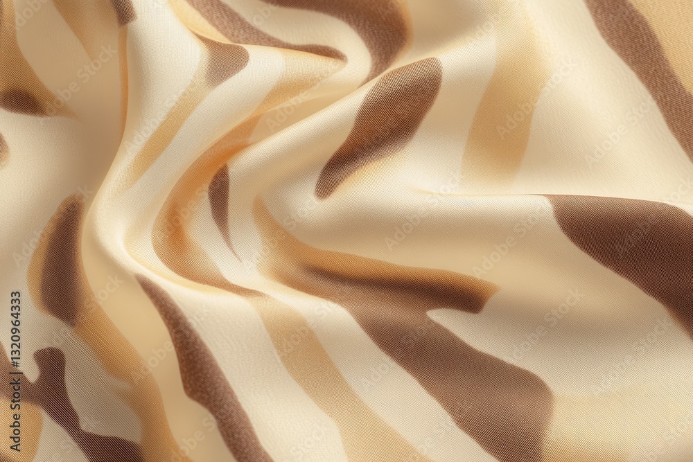 Obraz premium Close-up View of Zebra Print Swimsuit Fabric Showcasing Texture and Unique Design Elements