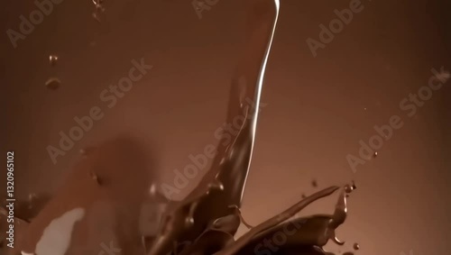 melted chocolate dripping