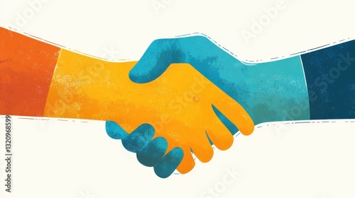 A customer greeting handshake welcomes new clients with professionalism