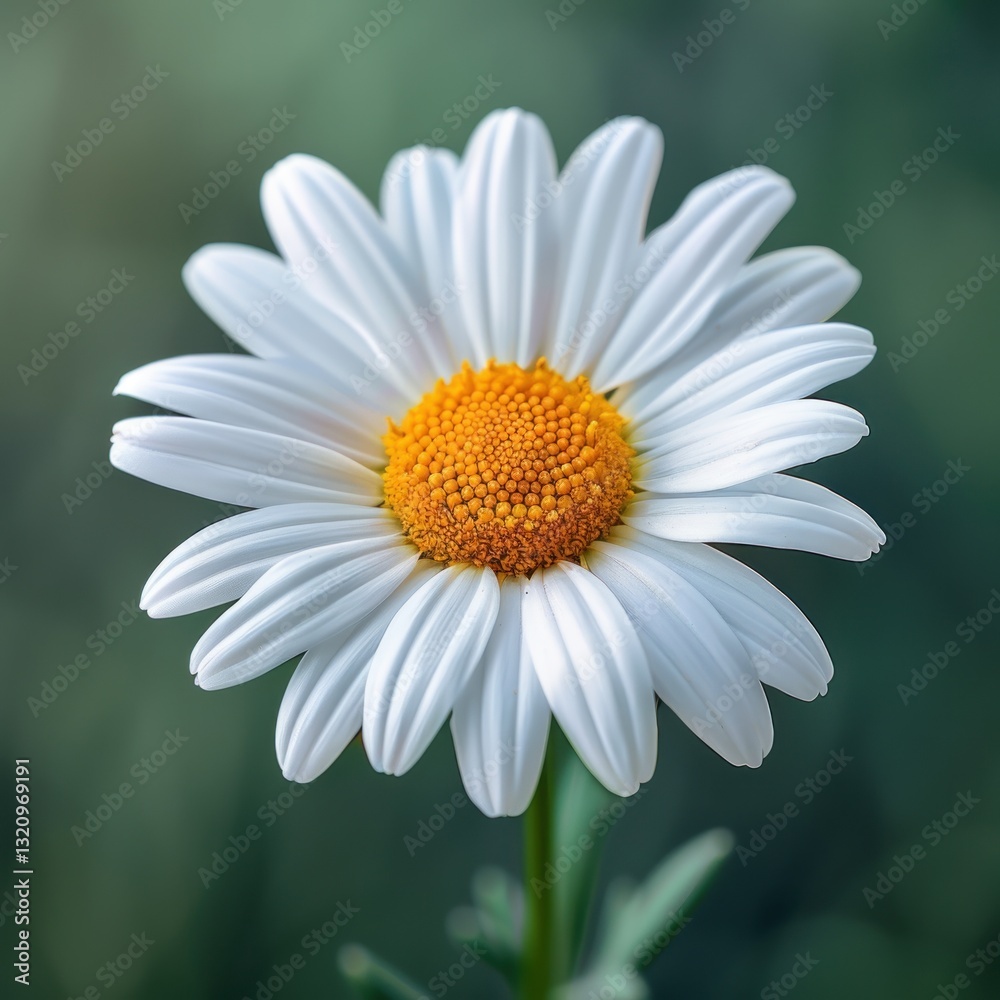 Fototapeta premium Close-up of a white daisy in garden setting