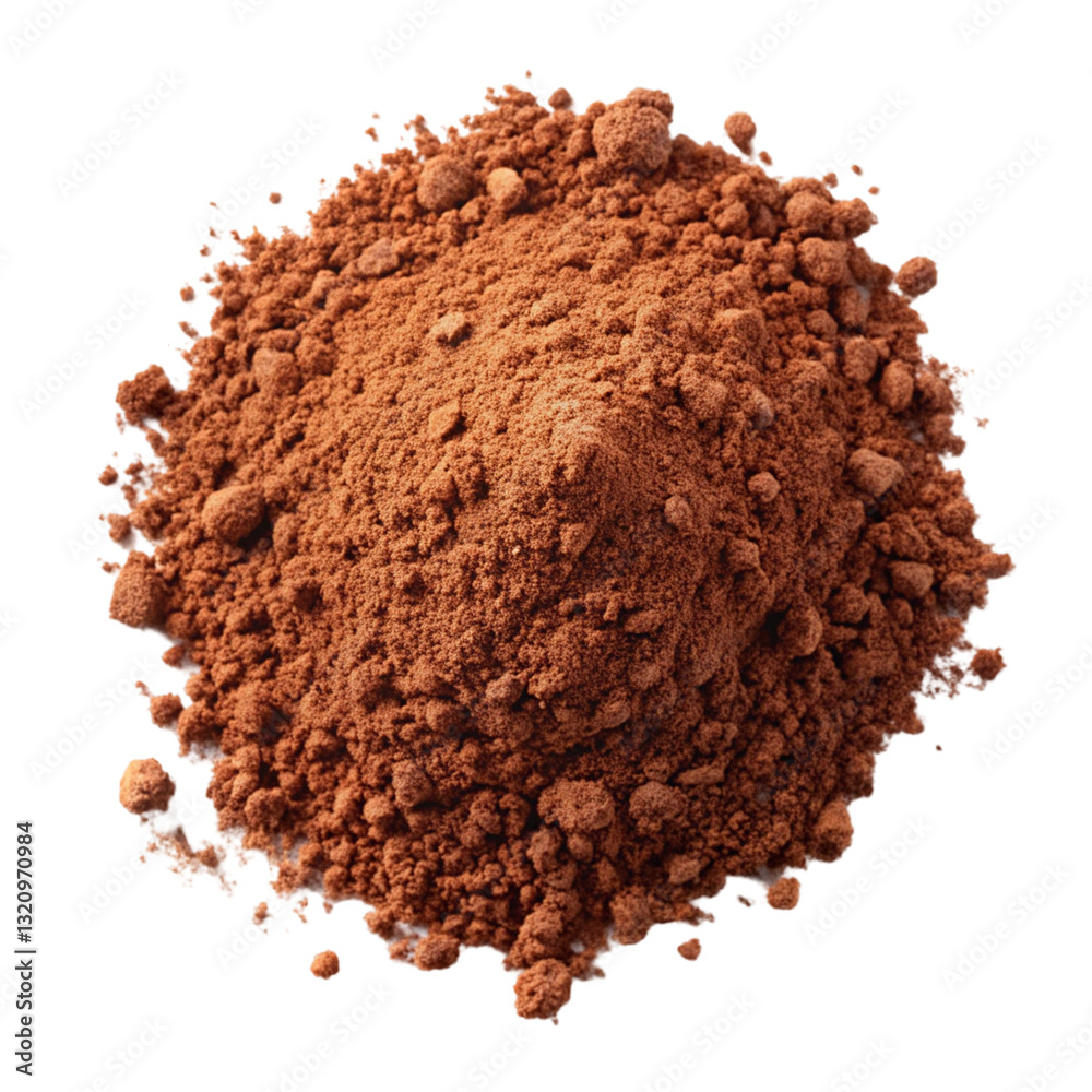 Pile of Cocoa Powder Isolated on White Background, Top View
Pile of Cocoa Powder Isolated on White Background, Top View
