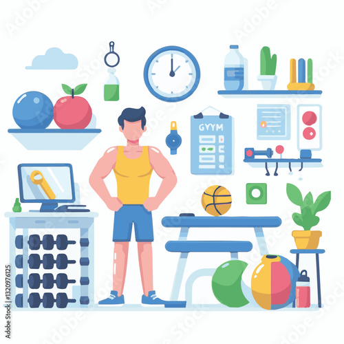 gym, fitness, healthy, exercise, training, sport, workout, fit, equipment, health, lifestyle, activity, body, interior, club, athlete, power, strength, woman, active, bodybuilding, background, weight,