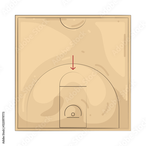 Illustration of Free Throw Line