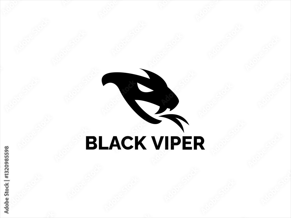 Obraz premium Stylish Viper Logo Design