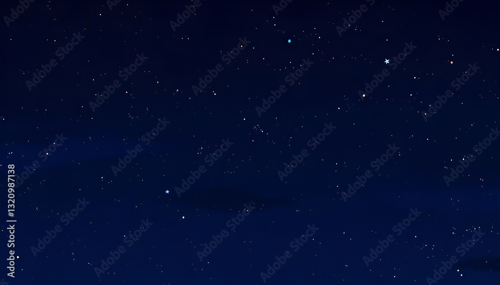 Obraz premium Starry Sky Background – Infinite Cosmos of Stars and Night