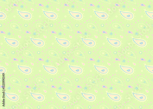 Botanical elegance at petal tranquility. Paisley complexity and 2025 simple. Art picture as cover cucumber.