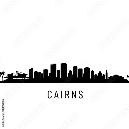Silhouette of Cairns - Modern Graphic Design