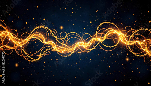 Abstract Background with Glowing Lights – A Dynamic and Radiant Design