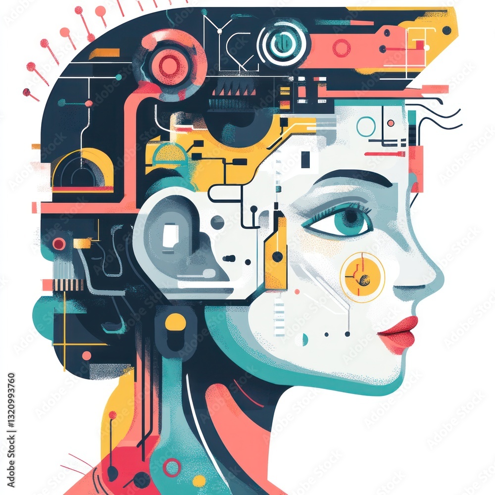 Fototapeta premium Artificial intelligence R&D