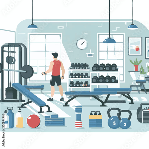 gym, fitness, healthy, exercise, training, sport, workout, fit, equipment, health, lifestyle, activity, body, interior, club, athlete, power, strength, woman, active, bodybuilding, background, weight,
