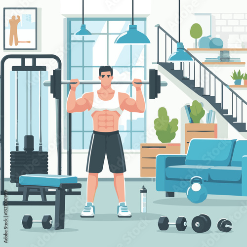 gym, fitness, healthy, exercise, sport, equipment, workout, training, health, lifestyle, body, fit, activity, interior, club, power, strength, athlete, weight, treadmill, trainer, background, woman, a