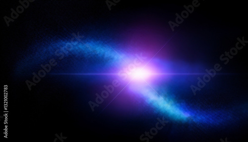 Wallpaper Mural Abstract galaxy smoke fog purple-blue light in the galaxy with gradient colors on black background. Torontodigital.ca