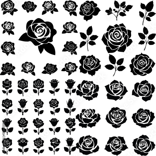 Fototapeta Naklejka Na Ścianę i Meble -  set of flowers