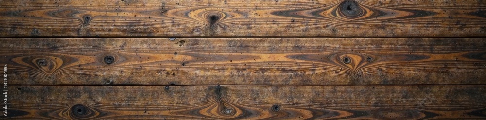 Fototapeta premium Brown wooden table top with a worn, graphic wood texture, wooden tables, wood pattern
