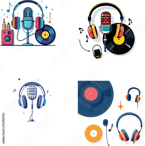 Vsai music production equipment creating a modern sound design
