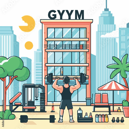 gym, fitness, healthy, exercise, sport, equipment, workout, training, health, lifestyle, body, fit, activity, interior, club, power, strength, athlete, weight, treadmill, trainer, background, woman, a