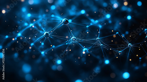 Complex network of interconnected lines depicting the fundamentals of network security analysis in technology