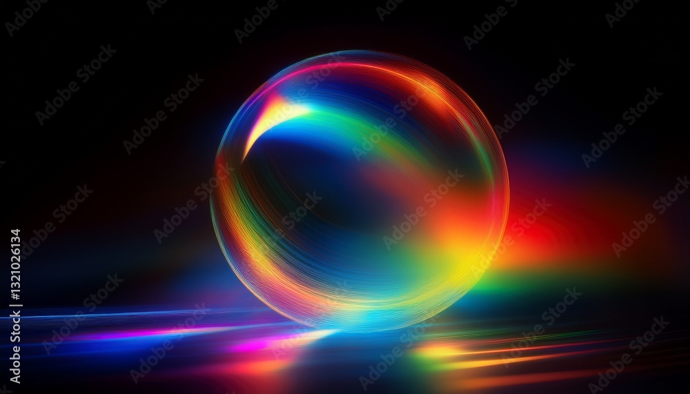 Dreamy abstract blurred rainbow refraction overlay on a stark black background, created by a lens prism effect. Vibrant and ethereal, perfect for artistic projects Dreamy abstract blurred rainbow refraction overlay on a stark black background, created by a lens prism effect. Vibrant and ethereal, perfect for artistic projects