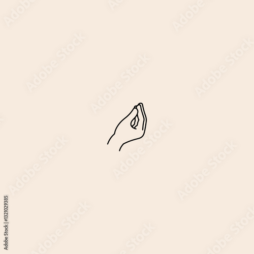 Beautiful Italian Hand Gesture icon flat vector design.