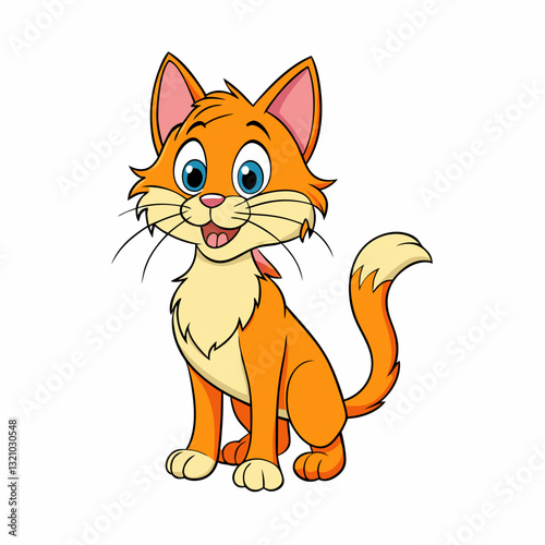 cat cartoon vector