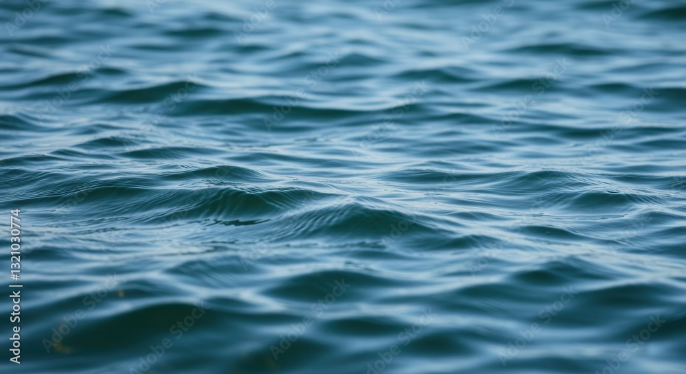 Serene blue water surface reflecting sunlight in a tranquil setting Serene blue water surface reflecting sunlight in a tranquil setting