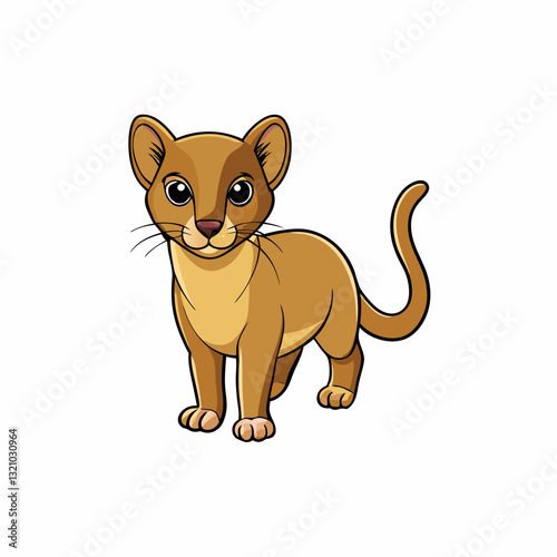 fossa cartoon vector